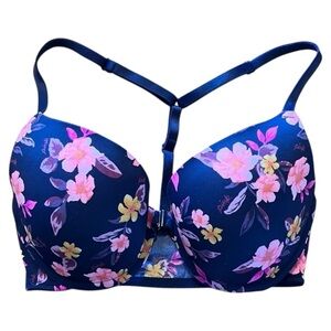 VS PINK Wear Everywhere Push-up Front Closure T-Back Bra